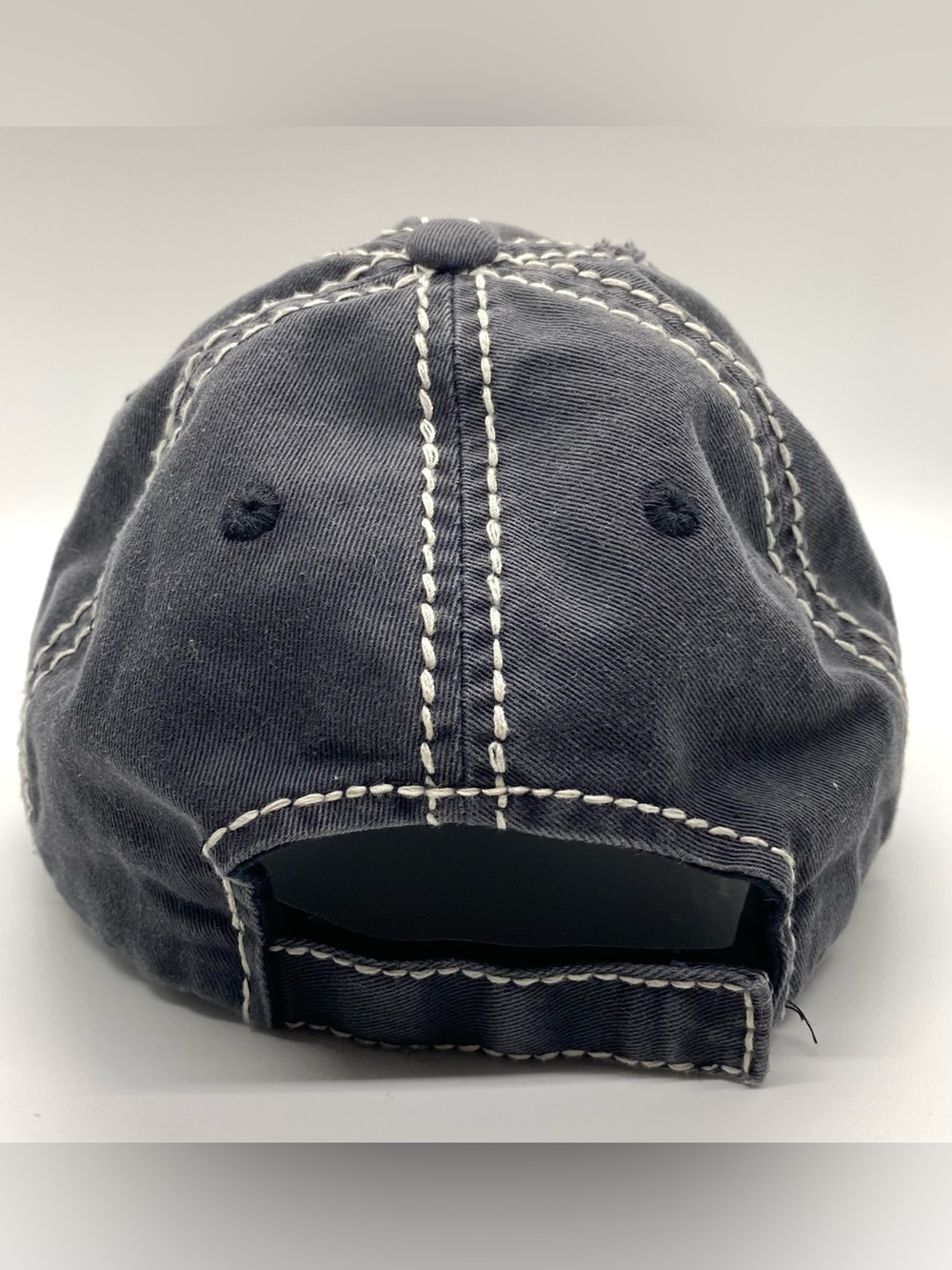 KBETHOS Vintage Women’s Charcoal Gray Pink HOWDY Baseball Hat Boho Country - Picture 5 of 13